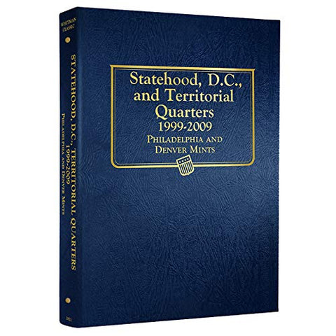 Whitman US Statehood Quarter with D.C. & Territories Coin Album 1999 - 2009 #2821