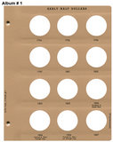 Dansco US Early Half Dollar Coin Albums 1794-1839 (2 Vol Set) #6151