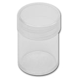 Round Presidential Dollar (26.5mm) Crystal Clear Polystyrene Coin Tubes - Box 100