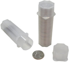 Guardhouse Dime (18mm) Impact Resistant Polypropylene Coin Tubes - Box of 100