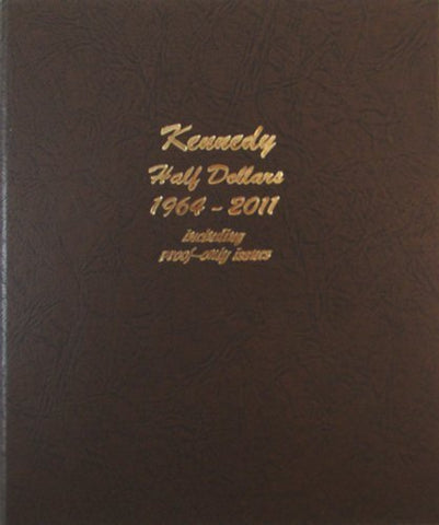 Dansco US Kennedy Half Dollar Coin Album with Proof 1964 - 2011 #8166 – MC&B
