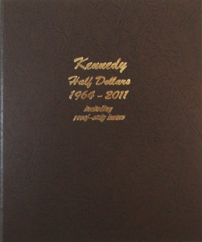 Dansco US Kennedy Half Dollar Coin Album with Proof 1964 - 2011