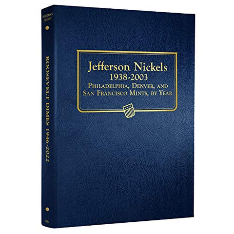 Whitman US Jefferson Nickel Coin Album 1938-2003 #9116