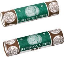 2003 P & D Westward Journey Nickel US Mint Wrapped Rolls Monticello Mint Sealed Box