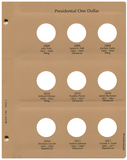 Dansco US Presidential Dollar Date Set 2007 - 2016 Coin Album #7186