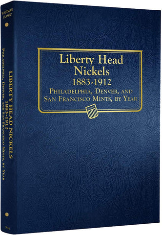 Whitman US Liberty "V" Nickel Coin Album 1883-1912 #9114