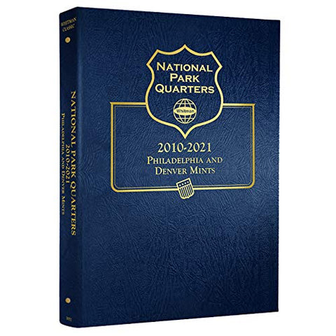 Whitman US National Park Quarter Coin Album 2010-2021 P & D Mints #3057