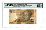 South Africa "Nelson Mandela" 20 Rand ND (2012) P-134 PMG 66 EPQ Gem Uncirculated - Graded Banknote