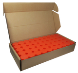 Guardhouse 1 oz Gold Eagle (32.7mm) Impact Resistant Polypropylene Coin Tubes, Orange Cap - Box of 50