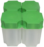 Guardhouse American Silver Eagle (40.6mm) Impact Resistant Polypropylene Coin Tubes, Green Lid - Box of 100