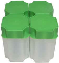 Guardhouse American Silver Eagle (40.6mm) Impact Resistant Polypropylene Coin Tubes, Green Lid - Box of 100