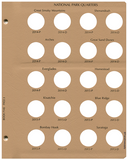 Dansco US National Parks Quarter Coin Album 2010-2021 #7145