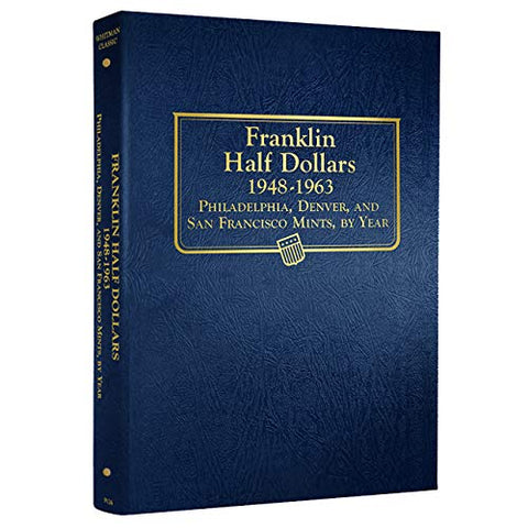 Whitman US Franklin Half Dollar Coin Album 1948-1963 #9126