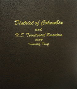 Dansco US Statehood DC & Territorial Quarters Coin Album 2009 with Proof #8145