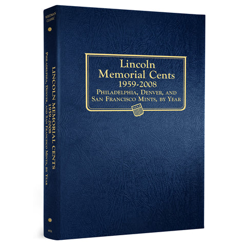 Whitman US Lincoln Memorial Cent Coin Album 1959-2008 #4958