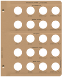 Dansco US National Parks Quarter with Proof and Silver Proof Volume II Coin Album 2016 - 2021 #8147