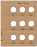 Dansco US Presidential Dollar Date Set 2007 - 2016 Coin Album #7186