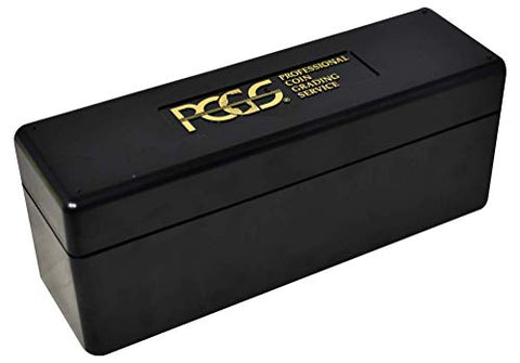Official PCGS Storage Box for 20 Standard Slab Coin Holders - Black/Gold