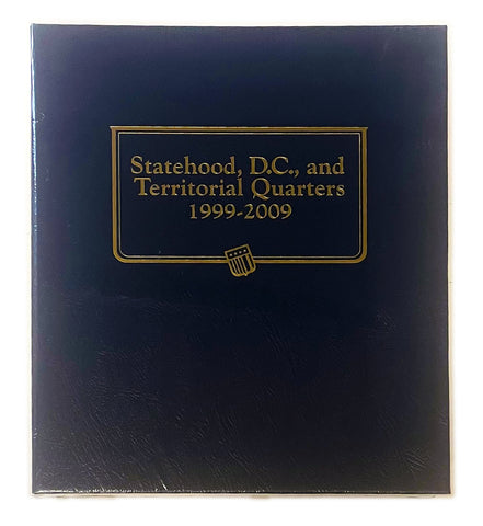 Whitman Statehood DC & Territorial Quarters Type Set Coin Album 1999-2009 #2644