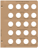 Dansco US National Parks Quarter with Proof and Silver Proof Volume II Coin Album 2016 - 2021 #8147