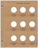 Dansco US Presidential Dollar Date Set 2007 - 2016 Coin Album #7186