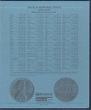 Whitman US Lincoln Memorial Cent Coin Album 1959-2008 #4958