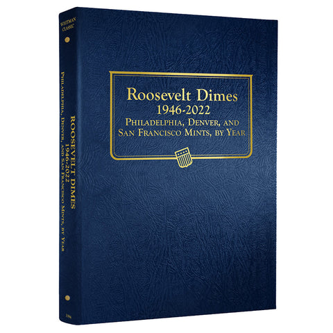 Whitman US Roosevelt Dime Coin Album 1946-2022 #3394