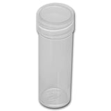 Round Cent (19mm) Crystal Clear Polystyrene Coin Tubes - Box 100
